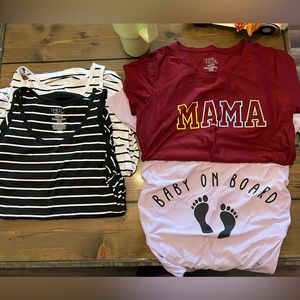 Maternity shirt lot, size small